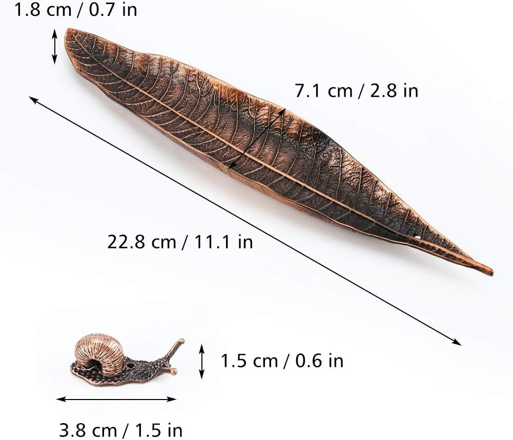 Artisan Incense Burner Set – Leaf & Snail Edition