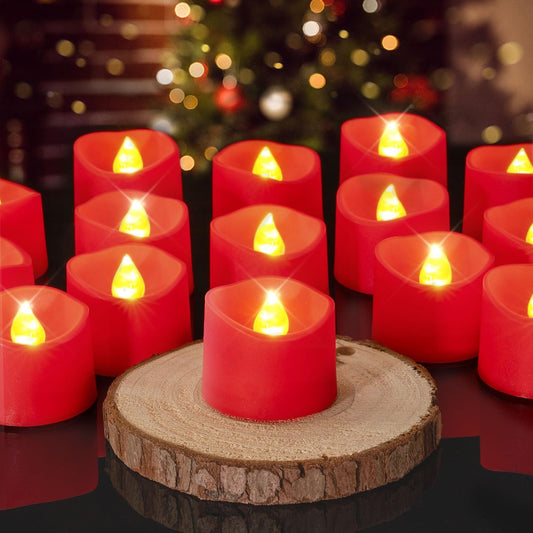 Premium Flameless LED Tea Lights (24-Pack)