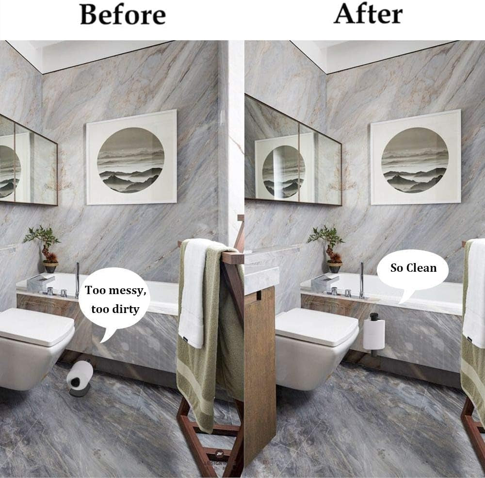 Minimalist Adhesive Toilet Paper Dispenser