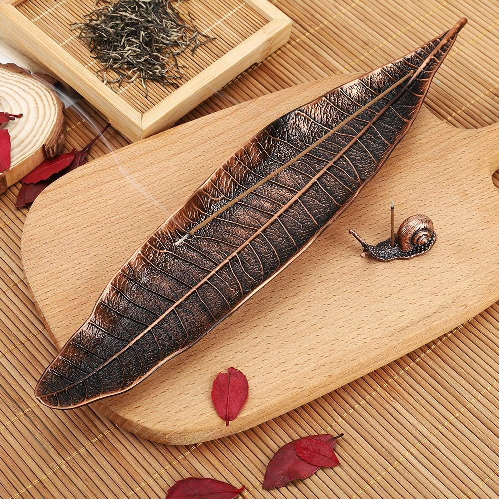 Artisan Incense Burner Set – Leaf & Snail Edition