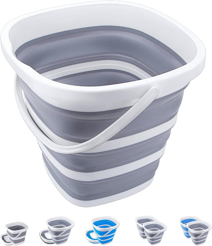 FlexiBucket™ - All-in-One 10L Space-Saving Foldable Bucket