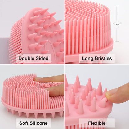 2-in-1 Dual-Action Silicone Body & Scalp Scrubber