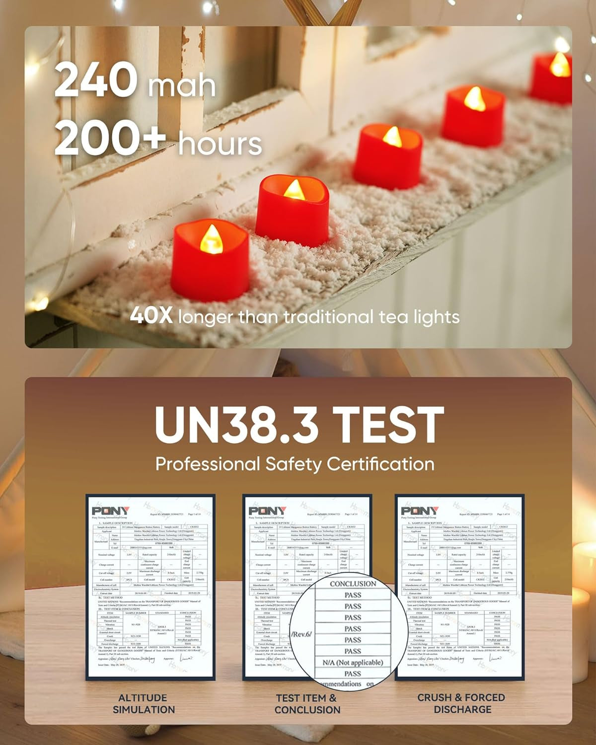 Premium Flameless LED Tea Lights (24-Pack)