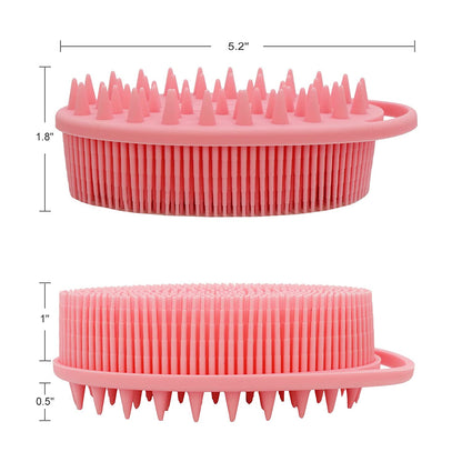 2-in-1 Dual-Action Silicone Body & Scalp Scrubber