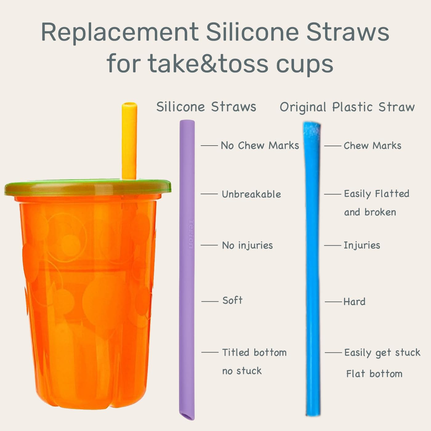 Premium Reusable Silicone Straws (12-Pack)