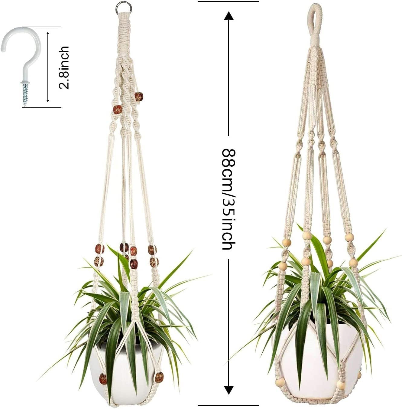 Artisan Macramé Plant Hanger Set (2-Pack)