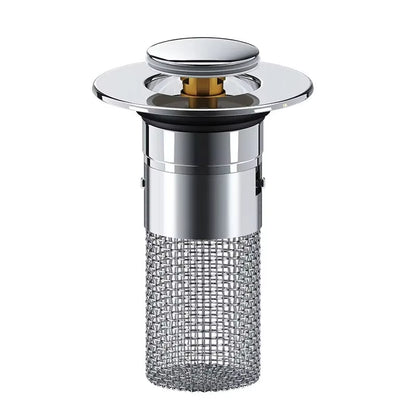 Universal Washbasin Leak Plug – Stainless Steel Bouncing Core Drain