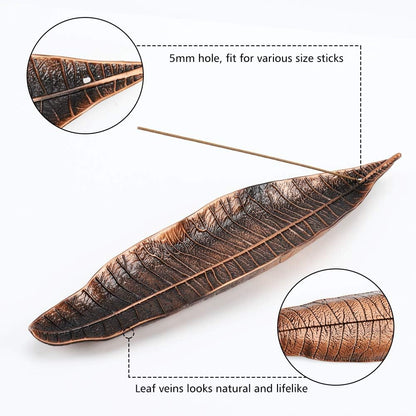 Artisan Incense Burner Set – Leaf & Snail Edition