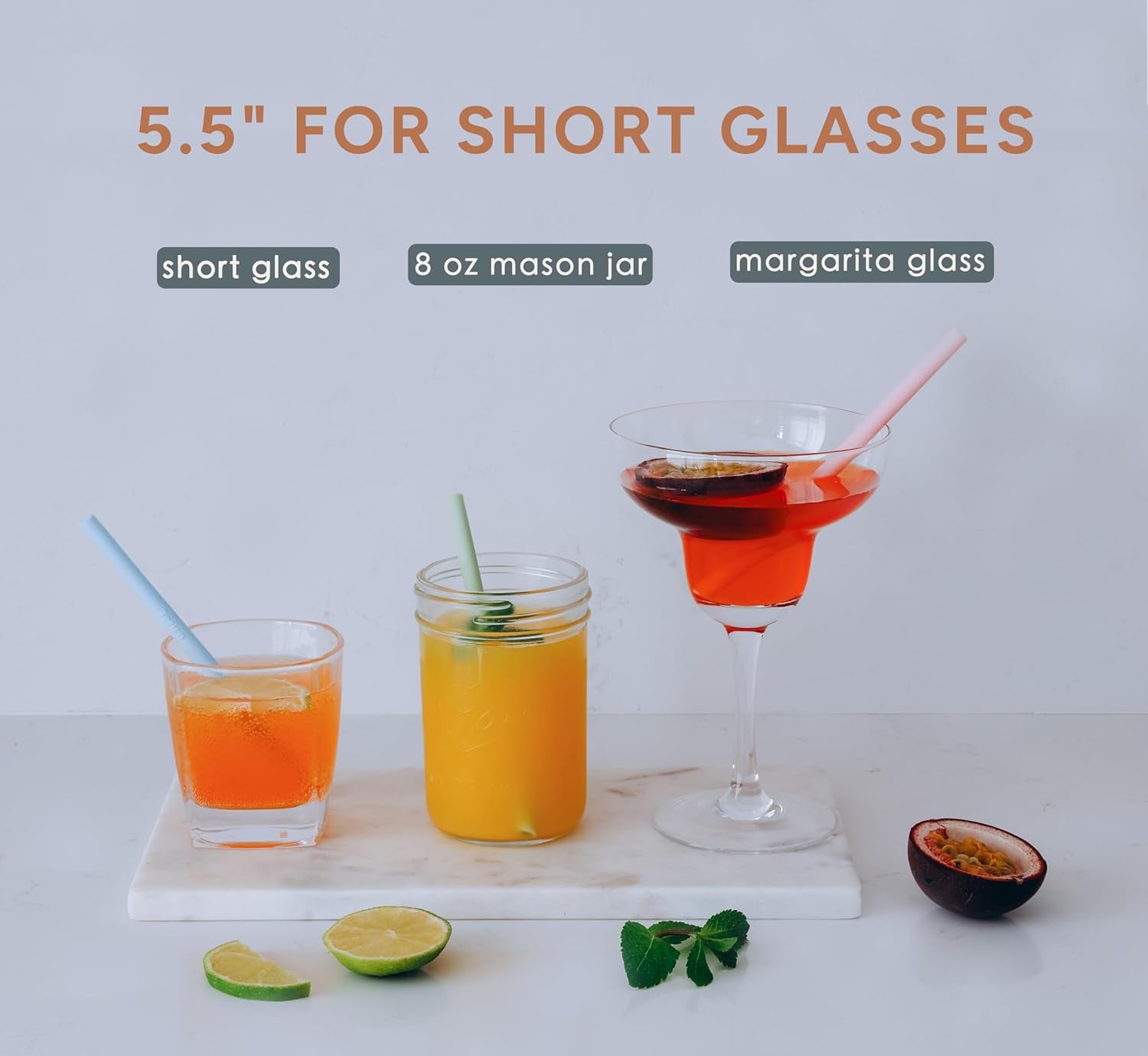 Premium Reusable Silicone Straws (12-Pack)