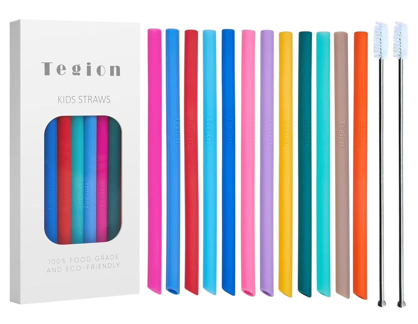 Premium Reusable Silicone Straws (12-Pack)