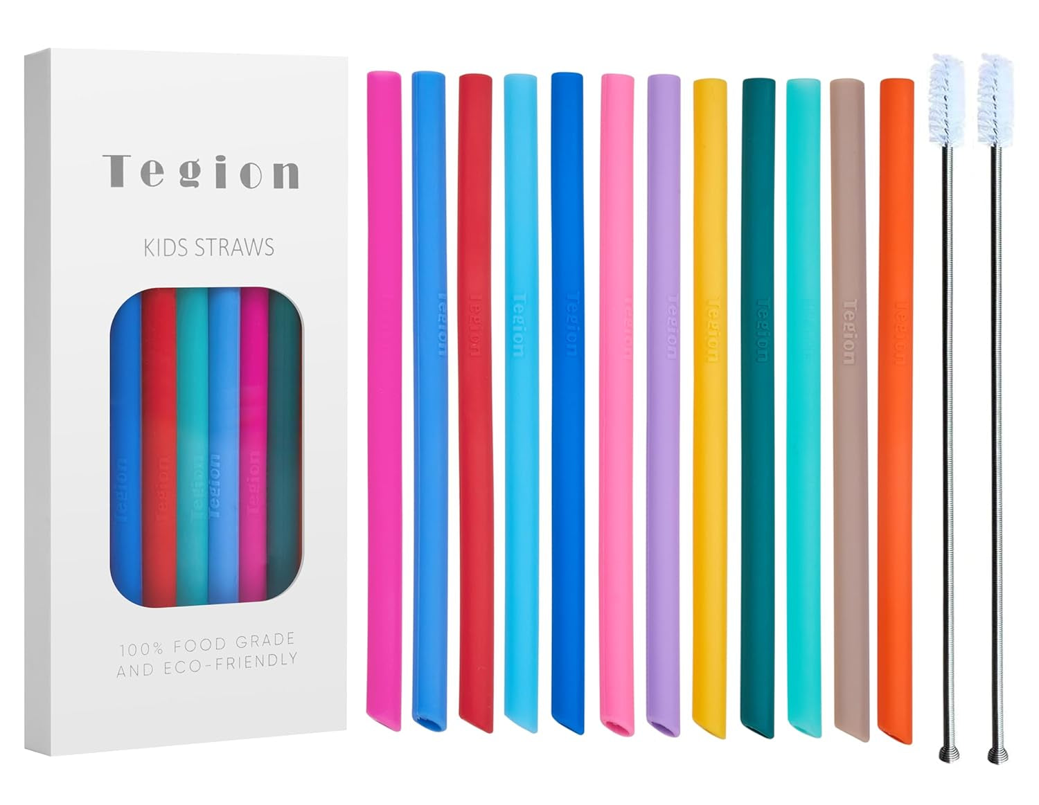 Premium Reusable Silicone Straws (12-Pack)
