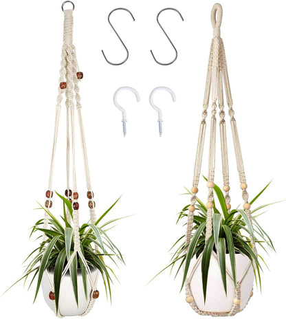 Artisan Macramé Plant Hanger Set (2-Pack)