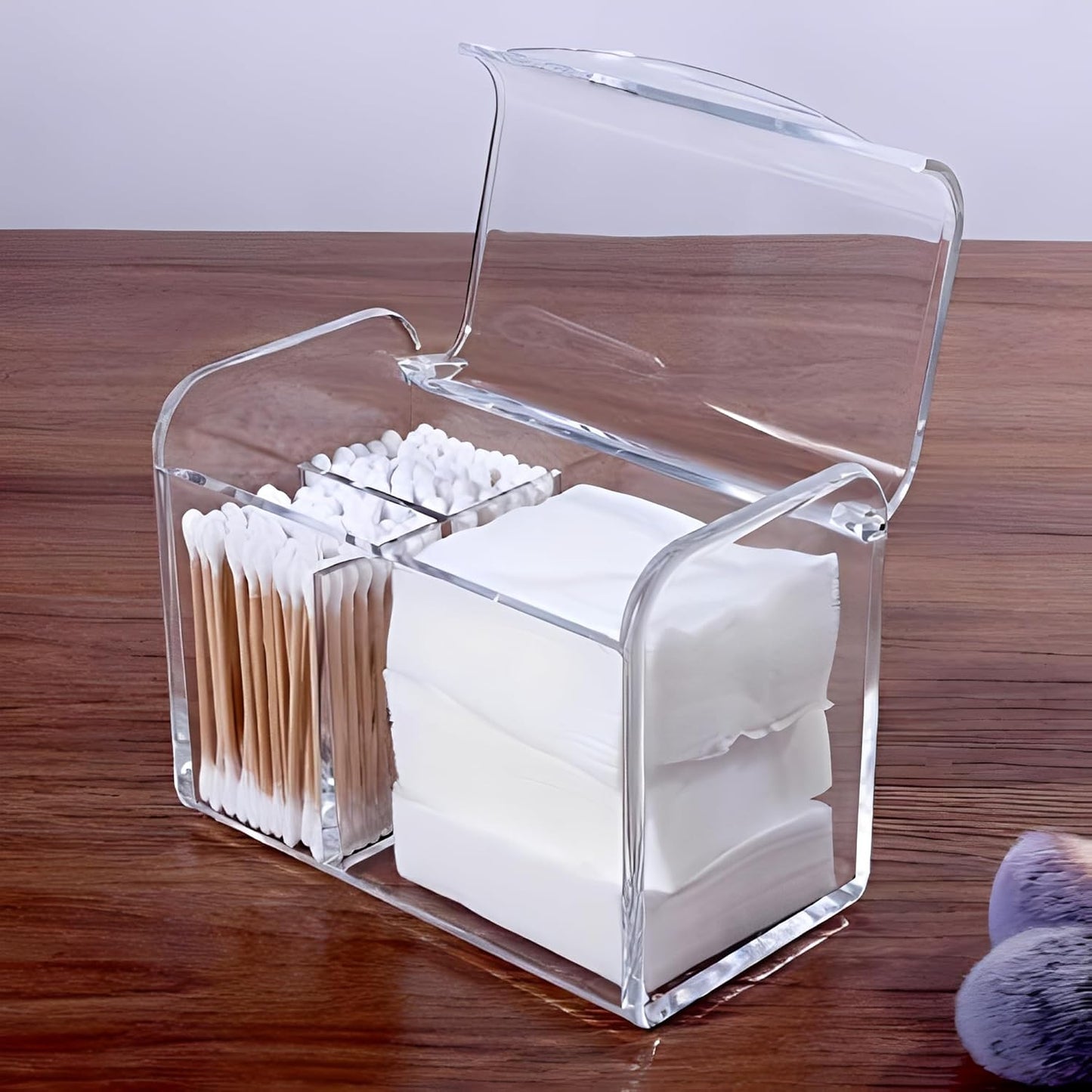 3-Compartment Acrylic Vanity Organizer