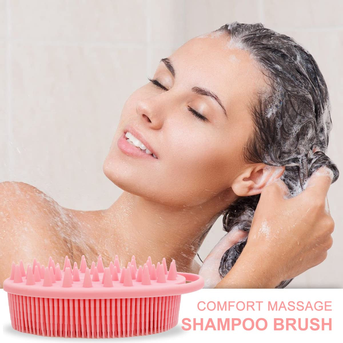 2-in-1 Dual-Action Silicone Body & Scalp Scrubber