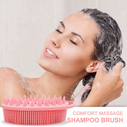 2-in-1 Dual-Action Silicone Body & Scalp Scrubber