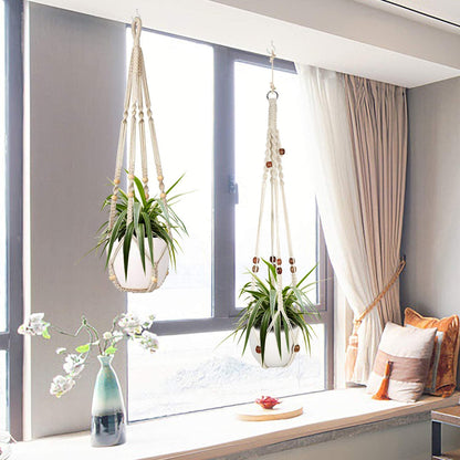 Artisan Macramé Plant Hanger Set (2-Pack)