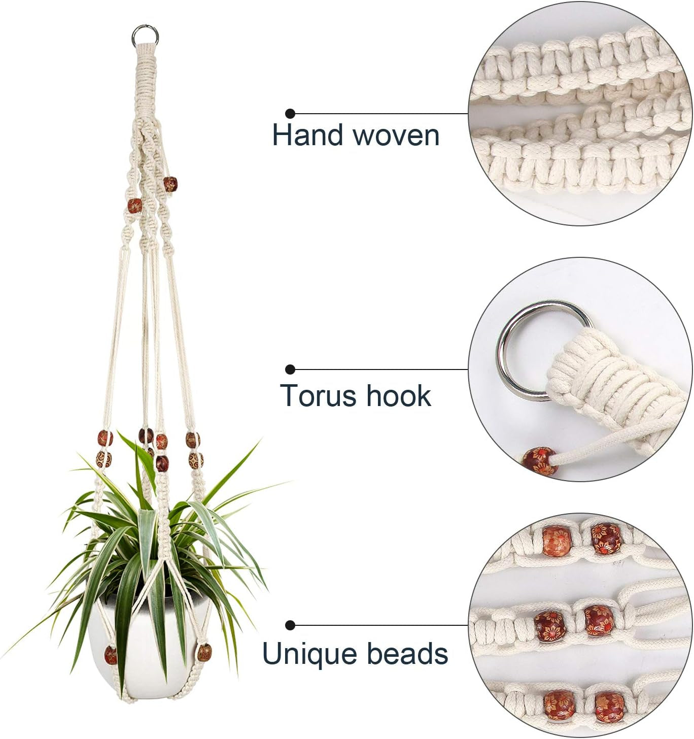 Artisan Macramé Plant Hanger Set (2-Pack)