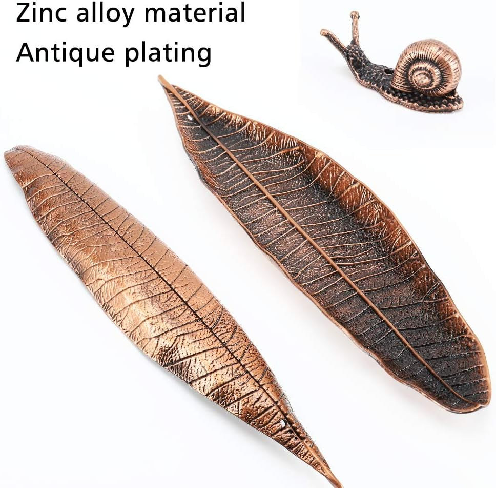Artisan Incense Burner Set – Leaf & Snail Edition